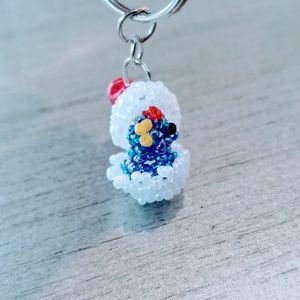 Hatched Egg Beaded Key Chain